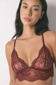women'secret biustonosz dzianina bordowy 7912791