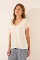 Pyžamové tričko women'secret vrchný béžová 3272263