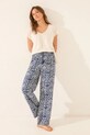 women'secret spodnie piżamowe tkanina granatowy 3702236