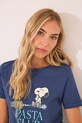 Odzież women'secret piżama bawełniana 3132107 granatowy