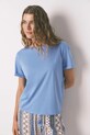women'secret t-shirt piżamowy bawełna niebieski 3272259