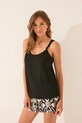 women'secret piżama dzianina czarny 3272267