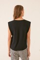 women'secret t-shirt piżamowy czarny 3272261
