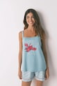 Pižama women'secret Komplet turkizna 3132110