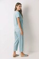 women'secret piżama bawełniana 3132100 turkusowy
