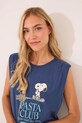 Odzież women'secret piżama bawełniana 3132121 granatowy