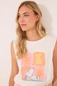Odzież women'secret piżama bawełniana 3132109 biały