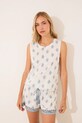 women'secret piżama wzorzyste beżowy 3592415