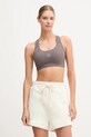Αθλητικό σουτιέν adidas by Stella McCartney Power Impact χωρίς μεταλλικές μπανέλες καφέ JM1401