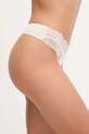 Calvin Klein Underwear stringi LV00QF8444 beżowy AW25