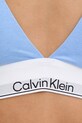 Calvin Klein Underwear grudnjak s trokutastim košaricama s pamukom plava LV00QF8498