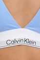 Calvin Klein Underwear grudnjak s trokutastim košaricama s pamukom plava LV00QF8498