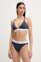 Calvin Klein Underwear grudnjak s trokutastim košaricama s pamukom LV00QF8498 mornarsko plava SS26