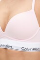 Дрехи Calvin Klein Underwear сутиен с дълбоко деколте с памук LV00QF8502 розов