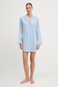 Tommy Hilfiger cămașă de noapte din bumbac UW0UW06082 albastru AW25