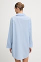 Îmbrăcăminte Tommy Hilfiger cămașă de noapte din bumbac UW0UW06082 albastru