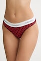 Tanga Calvin Klein Underwear potisk červená LV00QF8518
