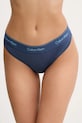 Calvin Klein Underwear stringi nadruk niebieski LV00QF8518