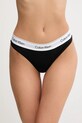 Tanga Calvin Klein Underwear potisk černá LV00QF8518