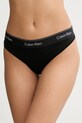 Στρινγκ Calvin Klein Underwear στάμπα μαύρο LV00QF8518