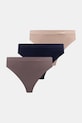 Calvin Klein Underwear στρινγκ γυναικεία 3-pack καφέ LV00QD5211
