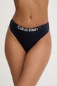 Calvin Klein Underwear tangá dámske bavlnené s elastanom tmavomodrá LV00QD5292
