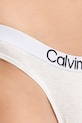 Oblečenie Calvin Klein Underwear tangá dámske bavlnené s elastanom LV00QD5292 sivá