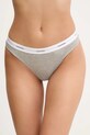 Стринги Calvin Klein Underwear трикотаж сірий LV00QD5357