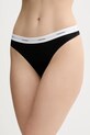 Стринги Calvin Klein Underwear трикотаж чёрный LV00QD5357