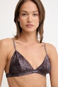 Calvin Klein Underwear trojuholníková podprsenka hnedá LV00QF8392