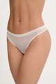 Calvin Klein Underwear stringi dzianina beżowy LV00QF8450