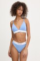 Calvin Klein Underwear nohavičky dámske s bavlnou LV00QF8520 modrá SS26