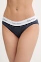 Calvin Klein Underwear figi damskie z bawełną granatowy LV00QF8520