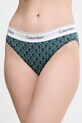 Трусы Calvin Klein Underwear трикотаж зелёный LV00QF8520