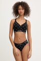 Calvin Klein Underwear nohavičky dámske s bavlnou LV00QF8520 čierna SS26
