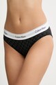 Σλιπ Calvin Klein Underwear πλεκτό ύφασμα μαύρο LV00QF8520