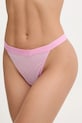 Calvin Klein Underwear stringi tkanina fioletowy LV00QF8607