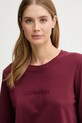 Хлопковая пижама Calvin Klein Underwear LV00QS7579 бордо