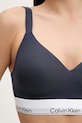 Calvin Klein Underwear Сутиен тип бралет с памук тъмносин LV00QF8500