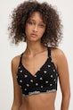 Calvin Klein Underwear bralette s pamukom crna LV00QF8500