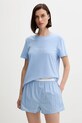 Βαμβακερές πιτζάμες Calvin Klein Underwear βαμβάκι μπλε LV00QS7576