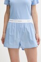 Βαμβακερές πιτζάμες Calvin Klein Underwear LV00QS7576 μπλε AW25