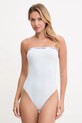 Боді Calvin Klein Underwear дрібний узор блакитний LV00QF8343