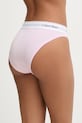 Calvin Klein Underwear бикини дамски с памук LV00QF8524 розов AA00