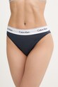 Calvin Klein Underwear бикини дамски с памук тъмносин LV00QF8524