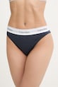 Calvin Klein Underwear бикини дамски с памук тъмносин LV00QF8524