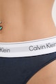 Calvin Klein Underwear бикини дамски с памук тъмносин LV00QF8524
