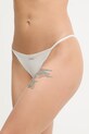 Calvin Klein Underwear stringi dzianina beżowy LV00QF8085