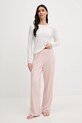 BOSS spodnie piżamowe 50550711 różowy AW25