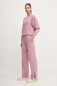 Homewear dukserica HUGO bez uzorka roza 50549929